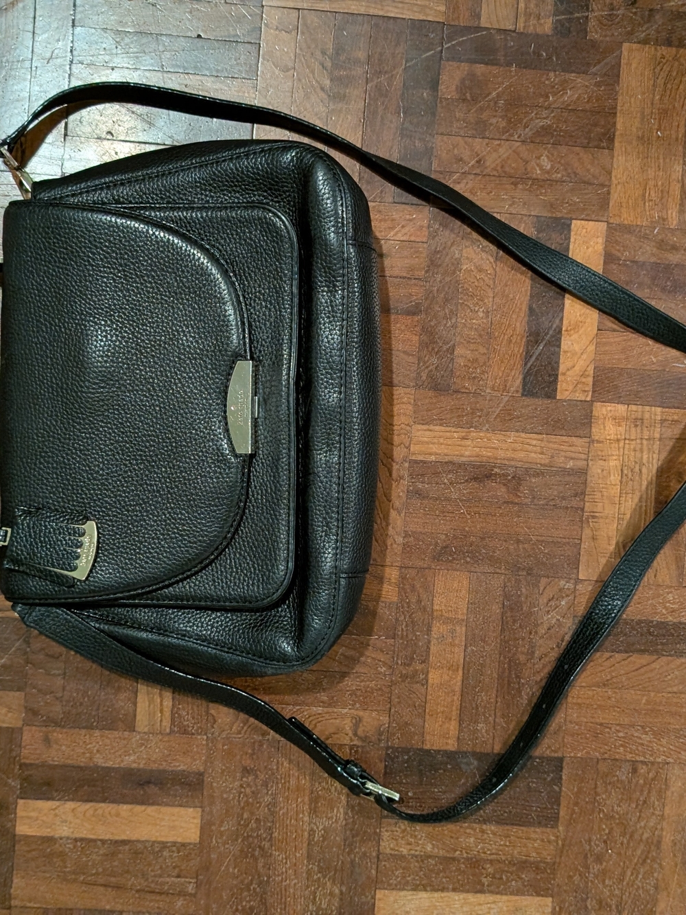 Black Leather Crossbody Bag - Kate Spade